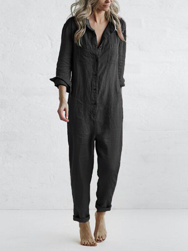 Melene | Langærmet Jumpsuit