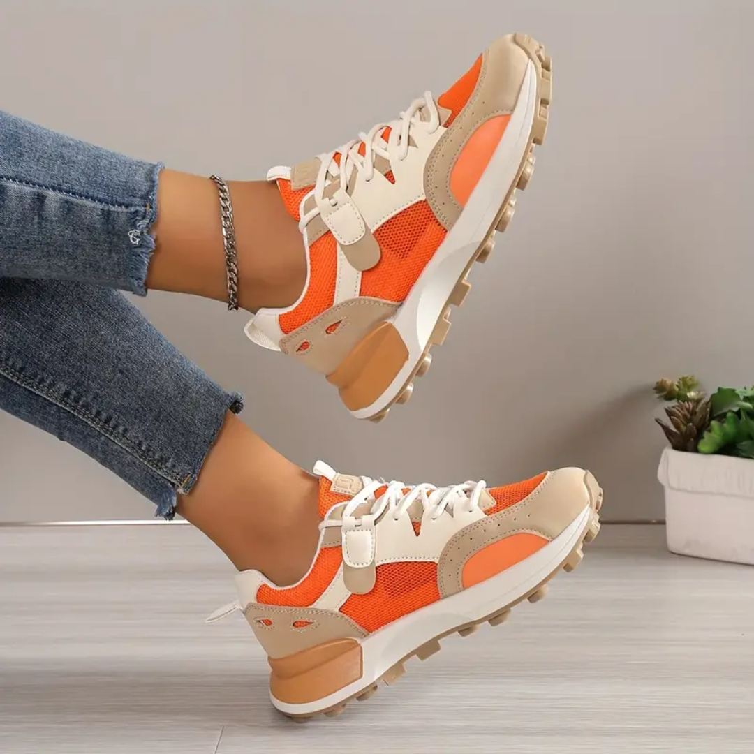 Kate - Afslappede Damer Color Block Sneakers