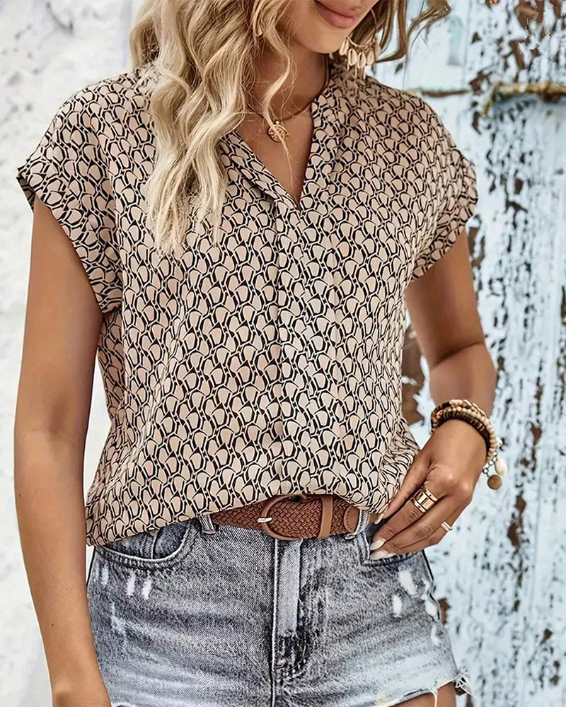 Yasmin | Afslappet bluse med V-hals