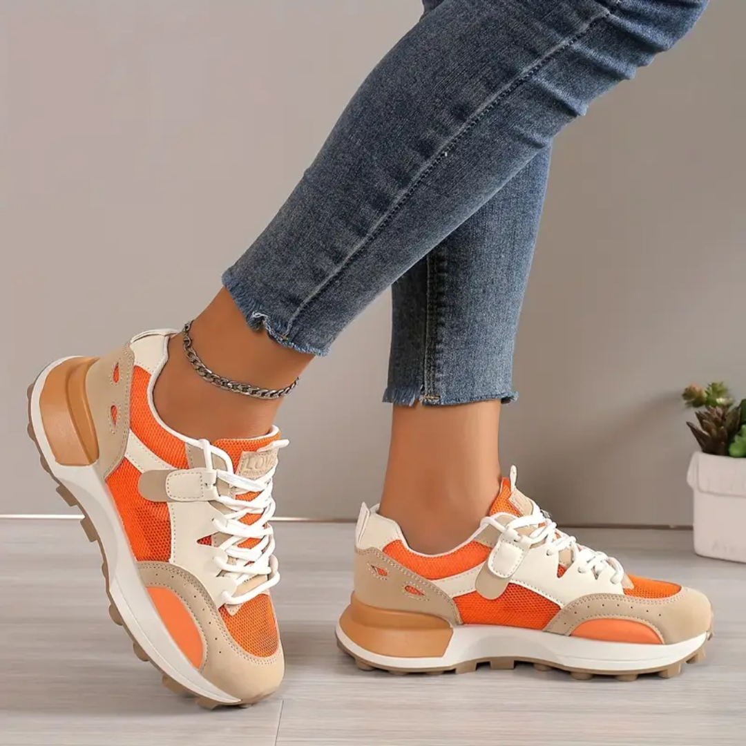 Kate - Afslappede Damer Color Block Sneakers