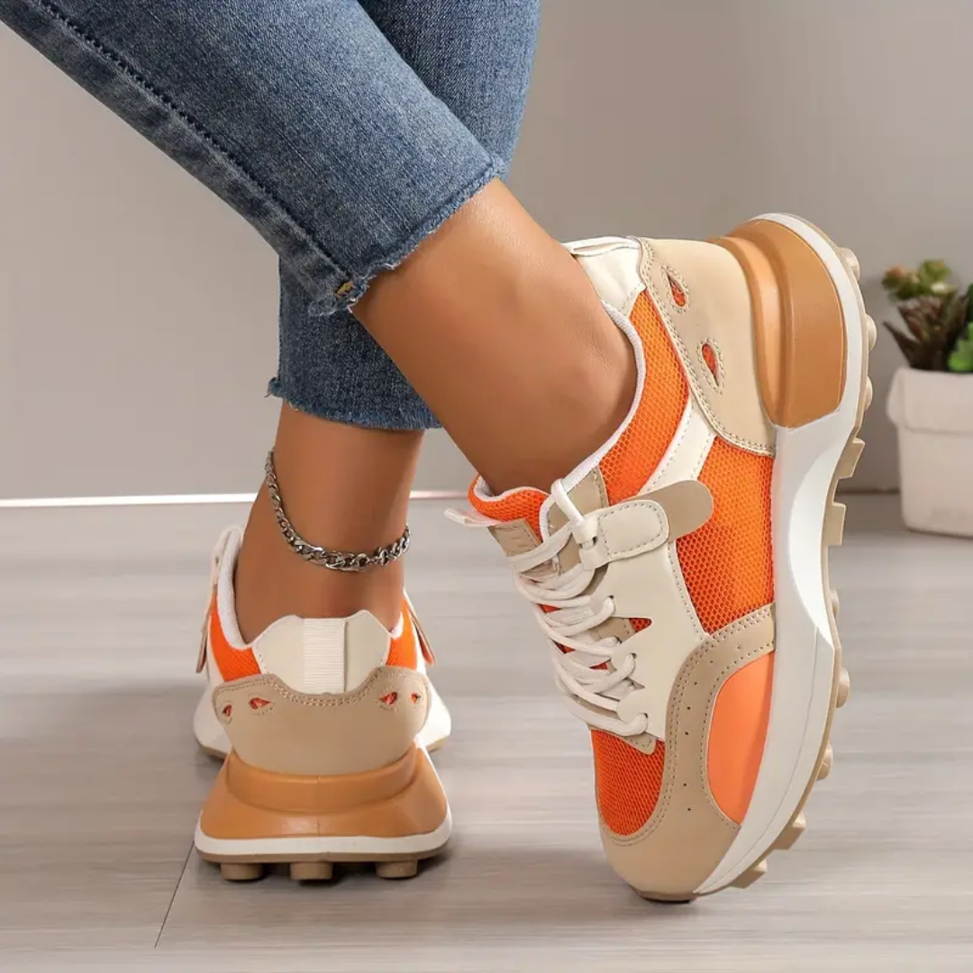 Kate - Afslappede Damer Color Block Sneakers