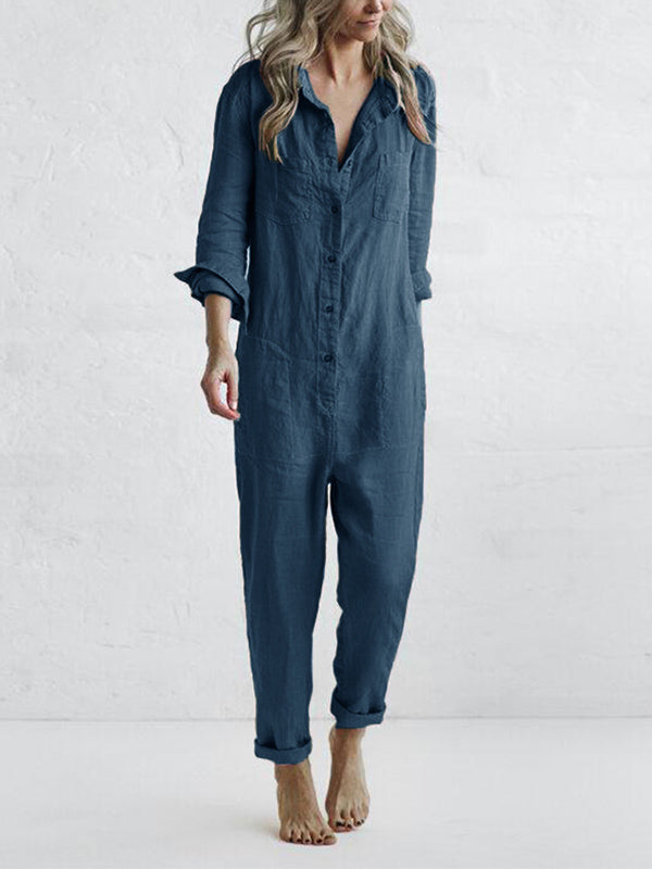 Melene | Langærmet Jumpsuit