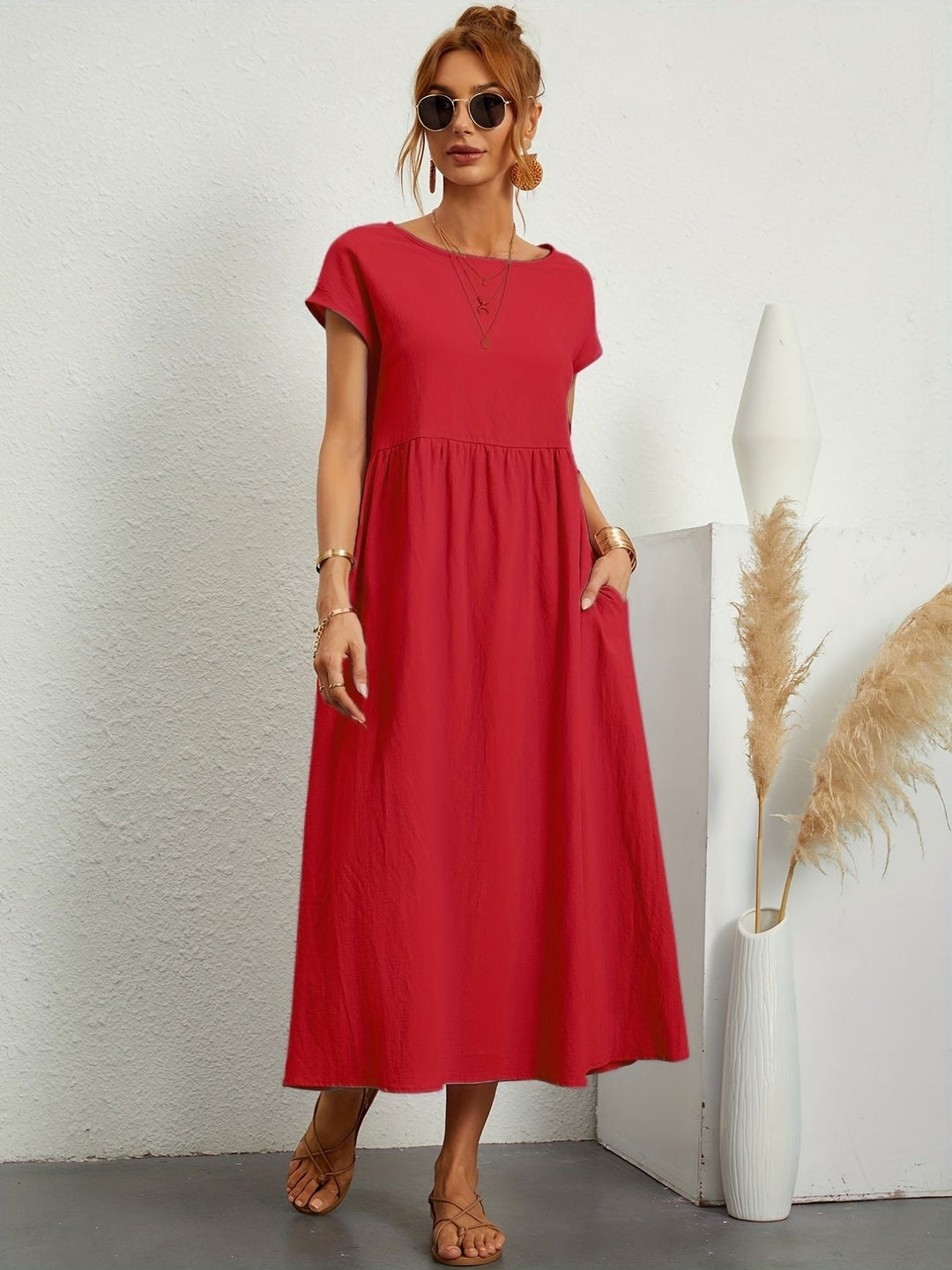 Lone® - O-Neck Casual Dress