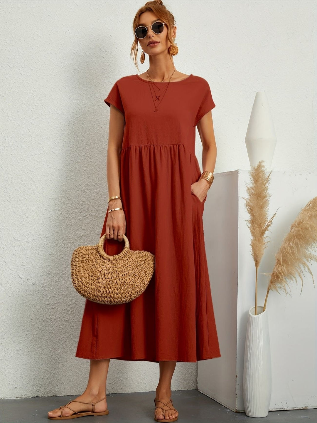 Lone® - O-Neck Casual Dress