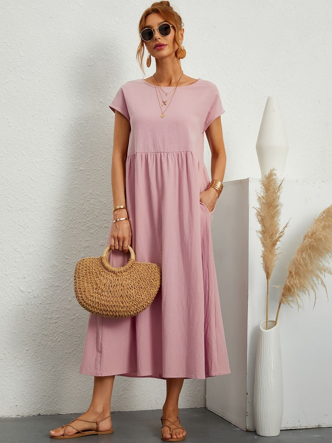 Lone® - O-Neck Casual Dress