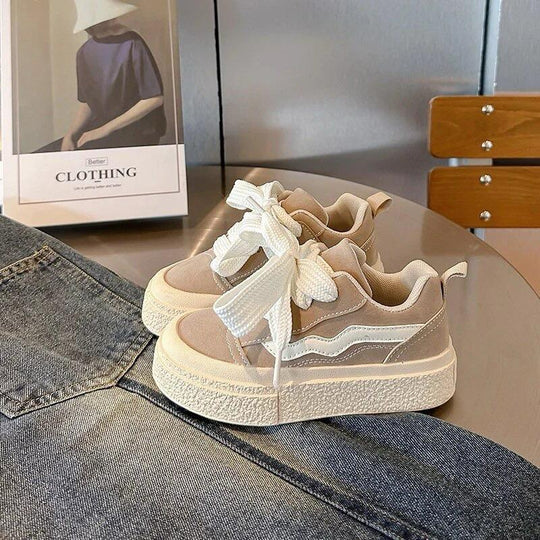 CANVAS PLATFORM SNEAKERS