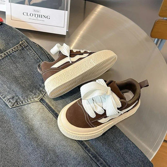 CANVAS PLATFORM SNEAKERS